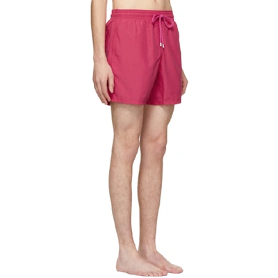 Shop Vilebrequin Pink Tulum Moorea Swim Shorts