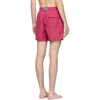 Shop Vilebrequin Pink Tulum Moorea Swim Shorts