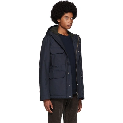 Shop Norse Projects Navy Cotton Nunk Cambric Jacket In 7004/ Dark