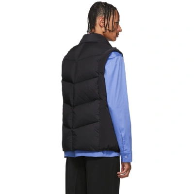 Shop Moncler Black Down Jacot Vest In 999 Black