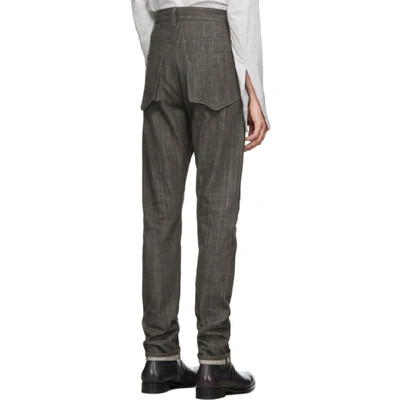 Shop Deepti Grey Protruding Pocket Jeans In 90 Dk Grey