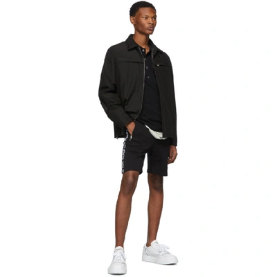 Shop Balmain Black Basketball Shorts In 0pa Noir