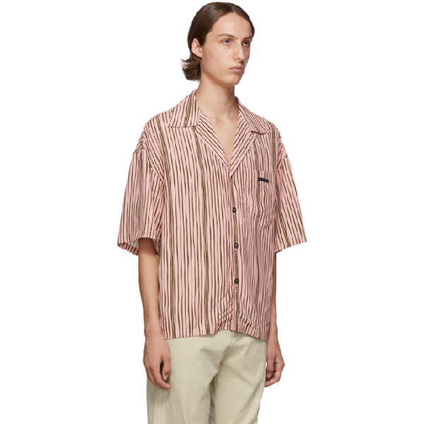 Prada Pink Striped Shirt | ModeSens