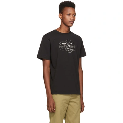 Shop Saturdays Surf Nyc Saturdays Nyc Black Middle Script T-shirt