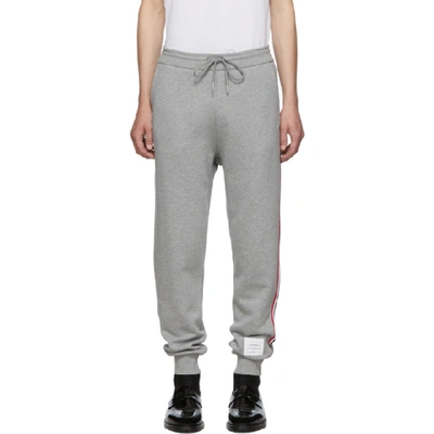 Shop Thom Browne Grey Classic Loopback Lounge Pants In 055 Lt Gry