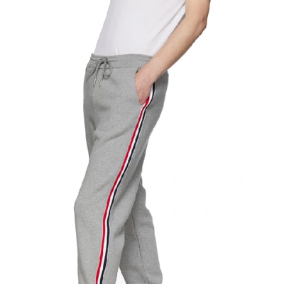Shop Thom Browne Grey Classic Loopback Lounge Pants In 055 Lt Gry