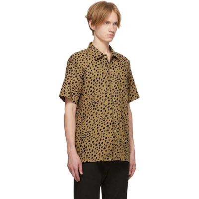 Shop Ps By Paul Smith Tan Cheetah Short Sleeve Shirt In 62 Tan