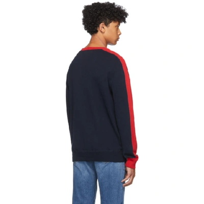 Shop Polo Ralph Lauren Navy & Red Logo Sweater