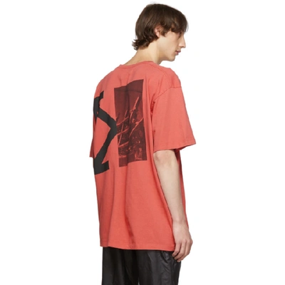 Shop Off-white Red & Black Oversized Splitted Arrows T-shirt