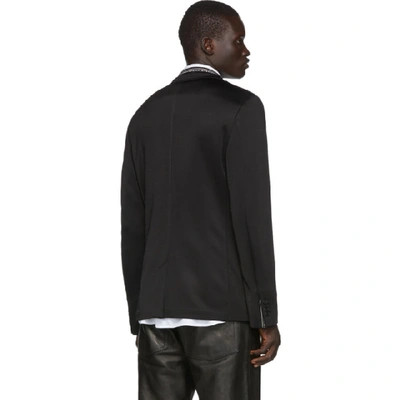 Shop Givenchy Black Webbing Blazer In 001 Black