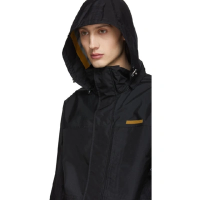 Shop Helmut Lang Black Tech Zip-up Jacket
