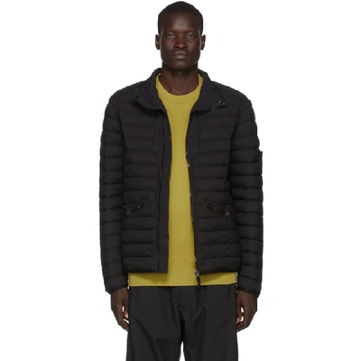 Stone Island Black Down Hooded Puffer Jacket In V0029 Black | ModeSens