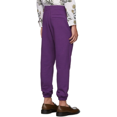 Shop Martine Rose Purple Slim Track Pants