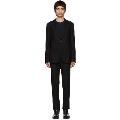 Shop Giorgio Armani Black Cashmere Napoli Suit