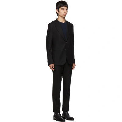 Shop Giorgio Armani Black Cashmere Napoli Suit