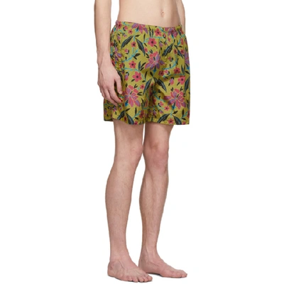 Shop Prada Multicolor Fiore Swim Shorts