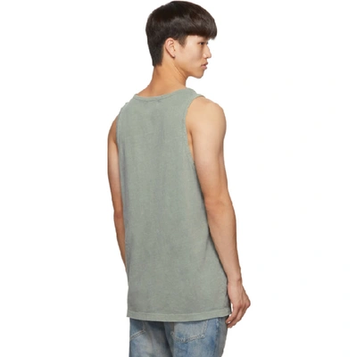 Shop John Elliott Green Rugby Tank Top In Spruce