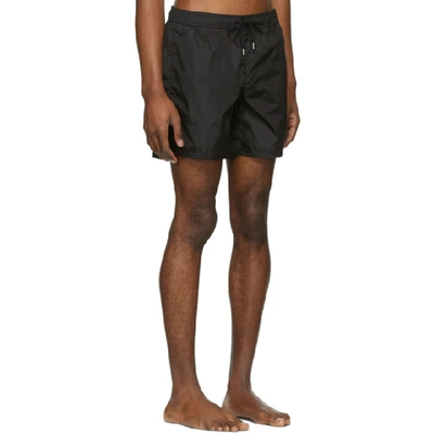 Shop Moncler Black Mare Swim Shorts In 999.black