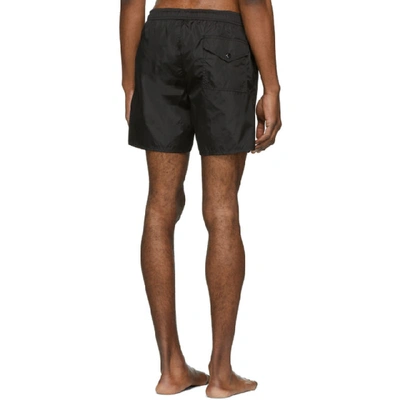 Shop Moncler Black Mare Swim Shorts In 999.black