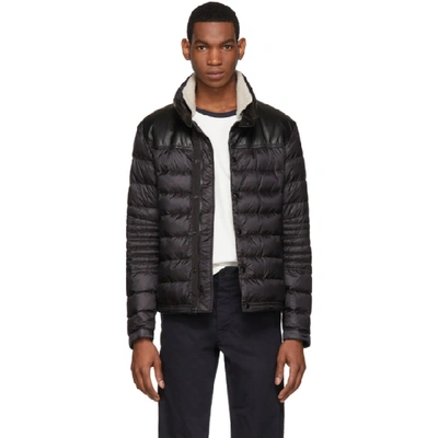 Moncler Black Down Vasserot Jacket In 999.black ModeSens