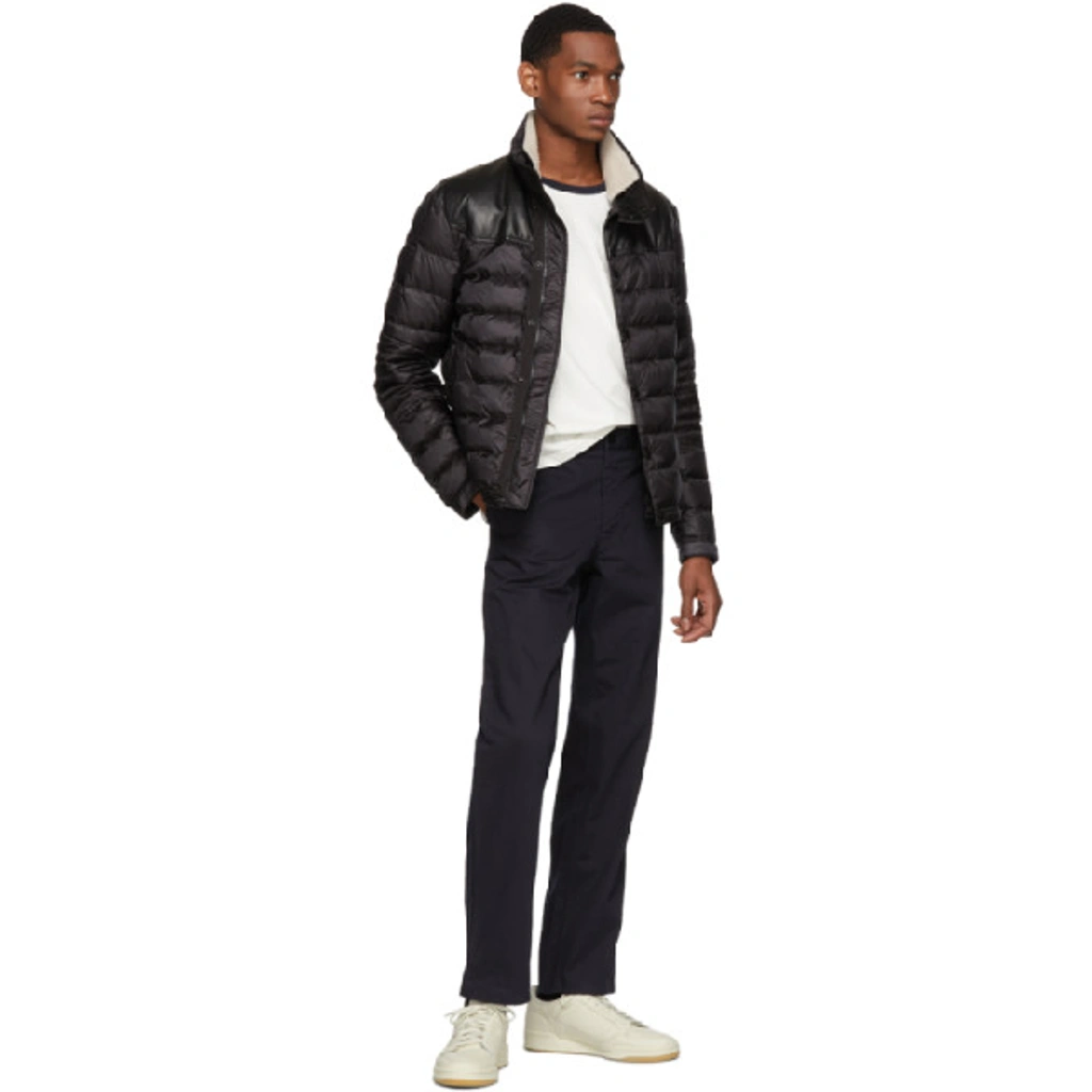Moncler Black Down Vasserot Jacket In 999.black ModeSens