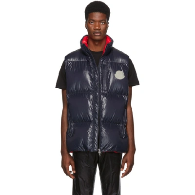 Shop Moncler Genius 2 Moncler 1952 Navy Down Nambour Vest In 742 Navy