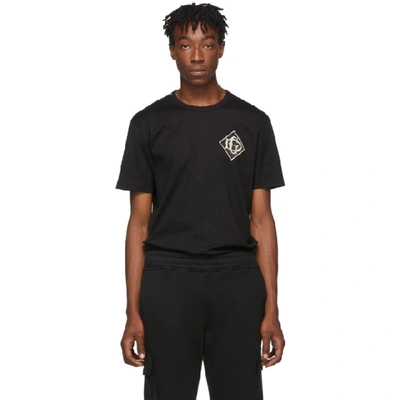 Shop Dolce & Gabbana Dolce And Gabbana Black Logo T-shirt In N0000 Blk