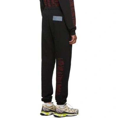 Shop Heron Preston Black Fleece Lounge Pants In 1088 Blkmul