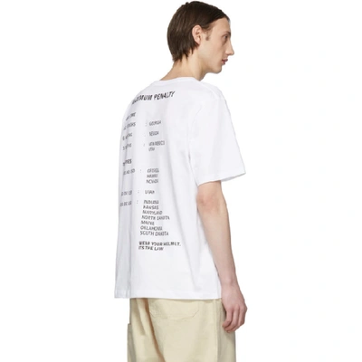 Shop Helmut Lang White Helmut Laws T-shirt In Chalkwhite