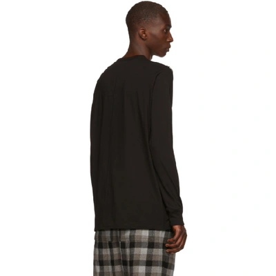 Shop Rick Owens Black Level T Long Sleeve T-shirt In 09 Black