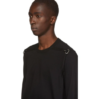 Shop Rick Owens Black Level T Long Sleeve T-shirt In 09 Black