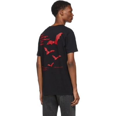 Shop Off-white Black And Red Bats Slim T-shirt In Blk Red