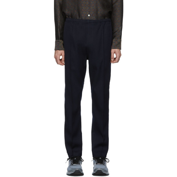 navy warm up pants