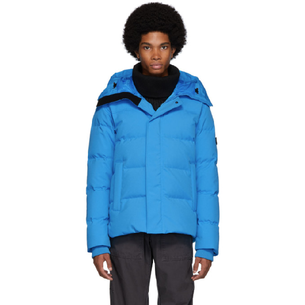 Down Quilted Puffer Jacket In 69 Cyan 