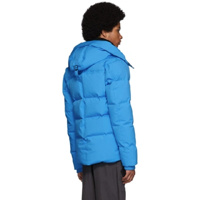 Kenzo Blue Down Quilted Puffer Jacket In 69 Cyan | ModeSens