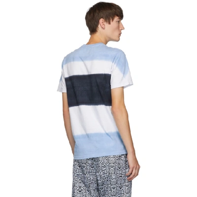 Shop Noon Goons Blue Max Dyed This T-shirt In Blue/white/