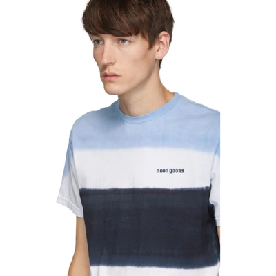 Shop Noon Goons Blue Max Dyed This T-shirt In Blue/white/