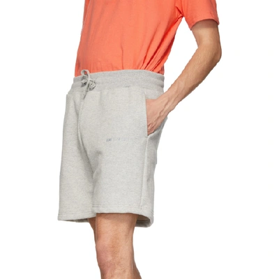 Shop Aimé Leon Dore Grey French Terry Logo Shorts