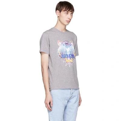 Shop Kenzo Grey Limited Edition Tiger T-shirt In 95 Dovegrey