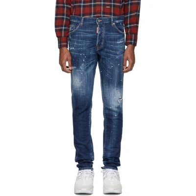 Shop Dsquared2 Blue Cool Guy Jeans In 470 Blue