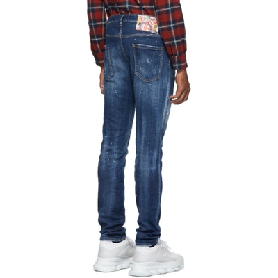 Shop Dsquared2 Blue Cool Guy Jeans In 470 Blue