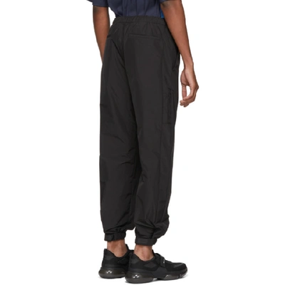 Shop Prada Black Techno Poplin Lounge Pants