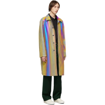 Shop Sies Marjan Multicolor Reflective Blain Coat In Eggpl