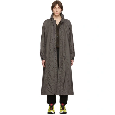 Shop Issey Miyake Men Grey Micro Taffeta Coat In 13.chrclgry