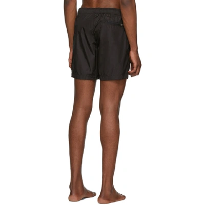 Shop Moncler Black Boxer Bare Swim Shorts In 999 Black