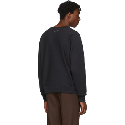 Shop Gucci Black Mushroom Sweatshirt In 1142 Black