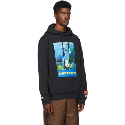 Shop Heron Preston Black Heron Birds Hoodie In 0488 Blkmul