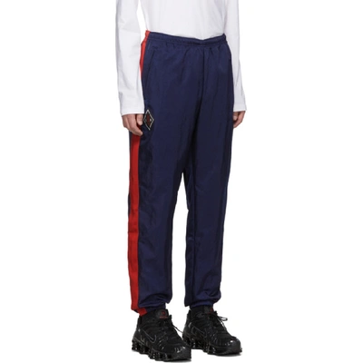 Shop Nike Navy And Red Old School Shine Lounge Pants In 492bluredwt