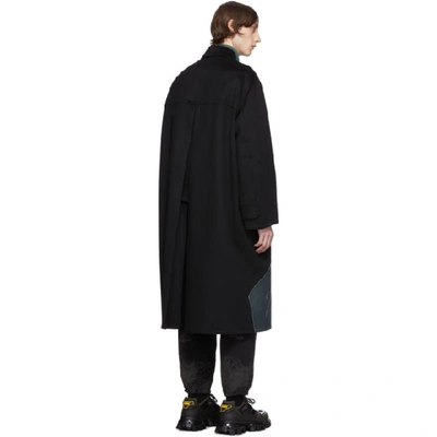 Shop Valentino Black Undercover Edition Wool Coat In G51