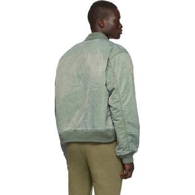 Shop John Elliott Green Nicasio Bogota Bomber Jacket In Spruce